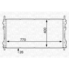 350213122500 MAGNETI MARELLI Радиатор, охлаждение двигателя