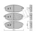 22-0363-0 METELLI Комплект тормозных колодок, дисковый тормоз