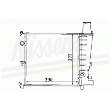 63412 NISSENS Радиатор, охлаждение двигателя