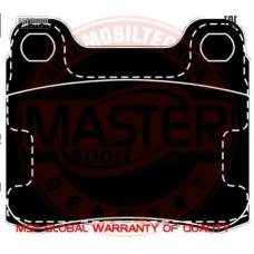 13046040302N-SET-MS MASTER-SPORT Комплект тормозных колодок, дисковый тормоз