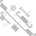 KIT764 APEC Комплектующие, тормозная колодка