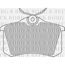 BBP1542 BORG & BECK Комплект тормозных колодок, дисковый тормоз