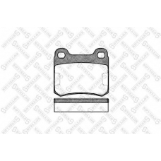168 010-SX STELLOX Комплект тормозных колодок, дисковый тормоз