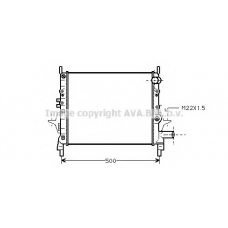 RTA2206 AVA Радиатор, охлаждение двигателя