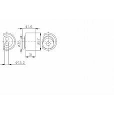 TKR 9869 TIMKEN Натяжной ролик, ремень грм