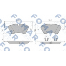 FO 858781 FOMAR ROULUNDS Комплект тормозных колодок, дисковый тормоз