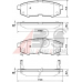 37569 OE ABS Комплект тормозных колодок, дисковый тормоз