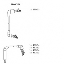 3A00/104 BREMI Комплект проводов зажигания