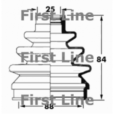 FCB6033 FIRST LINE Пыльник, приводной вал