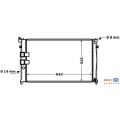 8MK 376 771-441 HELLA Радиатор, охлаждение двигателя