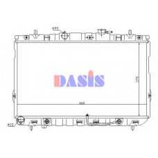 560027N AKS DASIS Радиатор, охлаждение двигателя