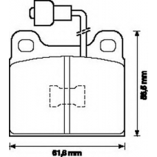 571254J JURID Комплект тормозных колодок, дисковый тормоз