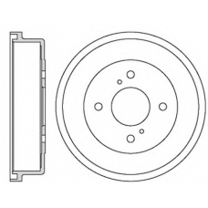VBE645 MOTAQUIP Тормозной барабан