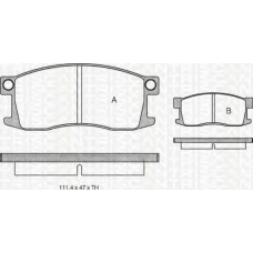 8110 40054 TRIDON Brake pads - front