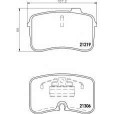 8DB 355 008-201 HELLA Комплект тормозных колодок, дисковый тормоз