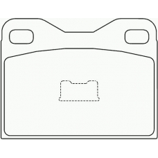 P 61 009 BREMBO Комплект тормозных колодок, дисковый тормоз