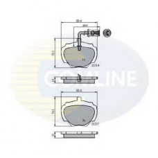 CBP1224 COMLINE Комплект тормозных колодок, дисковый тормоз
