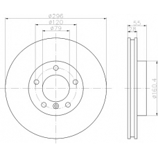 MDC1202 MINTEX Тормозной диск