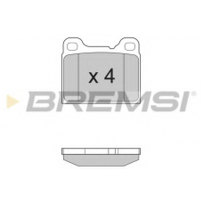 BP2383 BREMSI Комплект тормозных колодок, дисковый тормоз