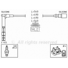 4.9305 FACET Комплект проводов зажигания