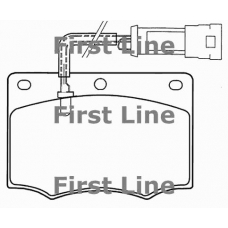 FBP1086 FIRST LINE Комплект тормозных колодок, дисковый тормоз