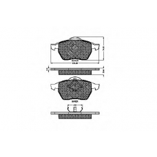 32551 SPIDAN Комплект тормозных колодок, дисковый тормоз