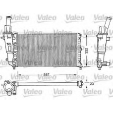 731558 VALEO Радиатор, охлаждение двигателя