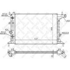 10-26013-SX STELLOX Радиатор, охлаждение двигателя