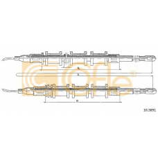 10.5891 COFLE Трос, стояночная тормозная система
