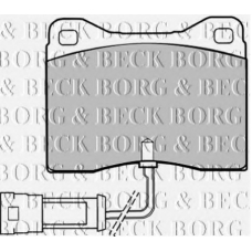 BBP1008 BORG & BECK Комплект тормозных колодок, дисковый тормоз