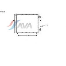 RTA2128 AVA Радиатор, охлаждение двигателя