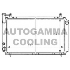 100646 AUTOGAMMA Радиатор, охлаждение двигателя