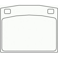 2048501 TEXTAR Комплект тормозных колодок, дисковый тормоз