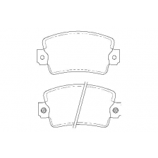 T0699 PAGID Комплект тормозных колодок, дисковый тормоз