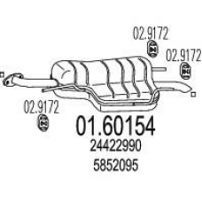 01.60154 MTS Глушитель выхлопных газов конечный