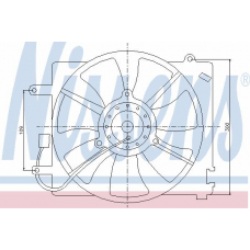 85060 NISSENS Вентилятор, охлаждение двигателя