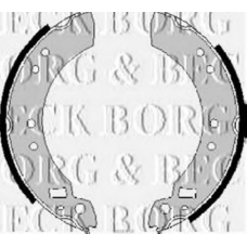 BBS6158 BORG & BECK Комплект тормозных колодок
