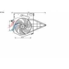 PE7546 AVA Вентилятор, охлаждение двигателя