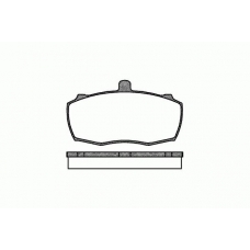 0159 00 KAWE Комплект тормозных колодок, дисковый тормоз