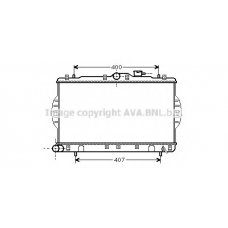 HYA2047 AVA Радиатор, охлаждение двигателя