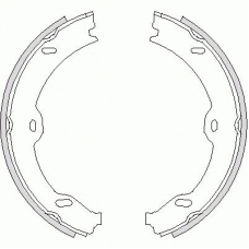 4708.00 ROADHOUSE Комплект тормозных колодок, стояночная тормозная с