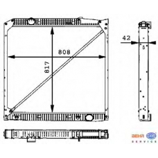 8MK 376 721-211 HELLA Радиатор, охлаждение двигателя