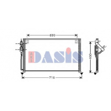 522046N AKS DASIS Конденсатор, кондиционер