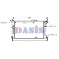 151720N AKS DASIS Радиатор, охлаждение двигателя