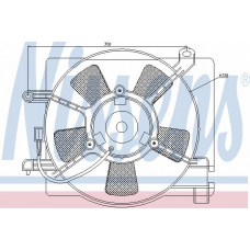 85347 NISSENS Вентилятор, охлаждение двигателя