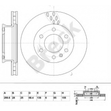 BR 352 VA100 BRECK Тормозной диск