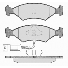 219.1 RAICAM Комплект тормозных колодок, дисковый тормоз