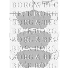 BBP1396 BORG & BECK Комплект тормозных колодок, дисковый тормоз