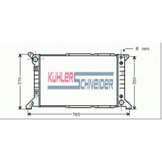 3602801 KUHLER SCHNEIDER Радиатор, охлаждение двигател