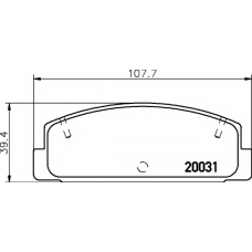 MDB81350 MINTEX Комплект тормозных колодок, дисковый тормоз